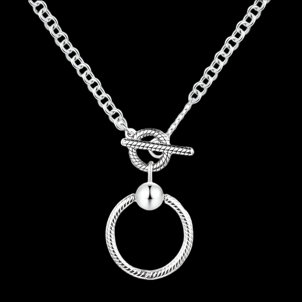 T Bar Sterling Silver Necklace