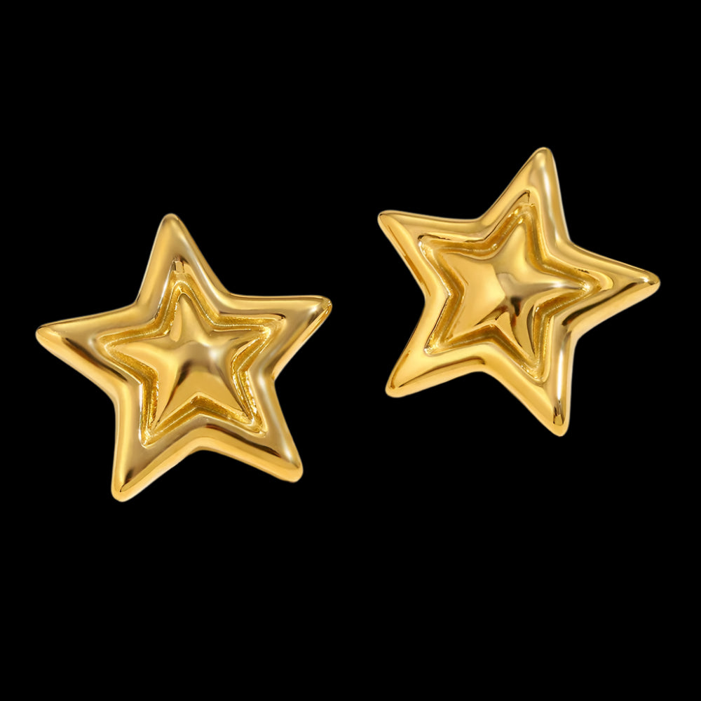 Gold Star Earrings
